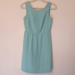 LOFT Keyhole Dress Teal Size 0